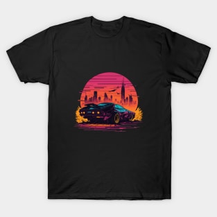 Cyberpunk car anime T-Shirt